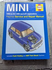 Mini Saloon, Estate, Van, & Pick-up (Inc. Cooper) 1969-1996 Haynes Manual