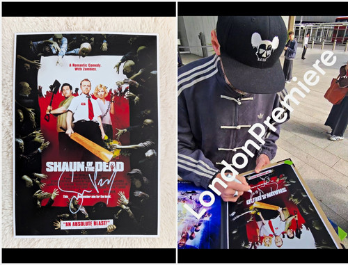 Simon pegg signed shaun the - simon,