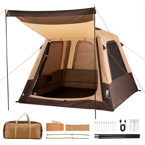 Inflatable camping tent with - inflatable,