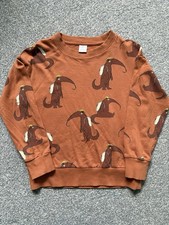 Lindex Anteater Organic Cotton Jumper Sweatshirt Top 7-8 Years (128)