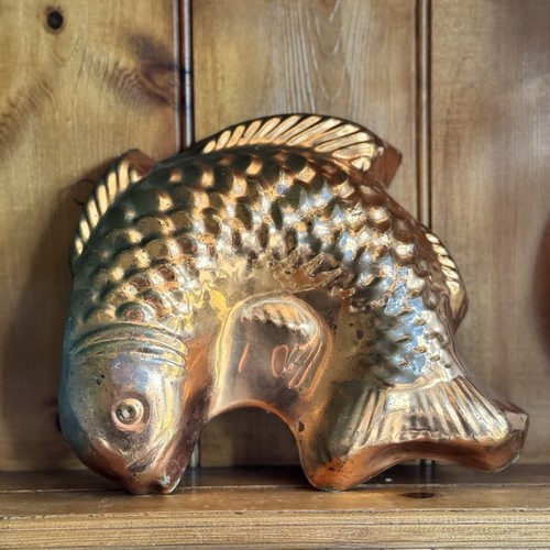 Copper fish mold - copper,