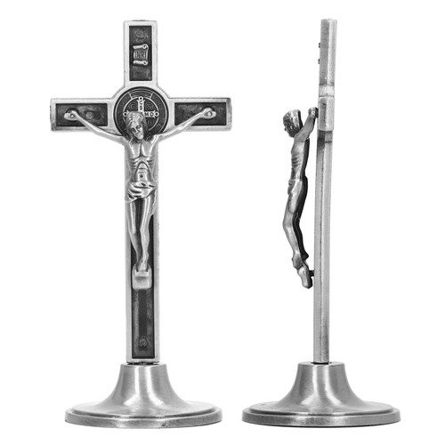 Silver zinc alloy catholic - silver,