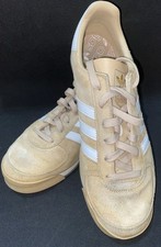 Adidas Beige AS520 Suede Trainers Shoes Size 10