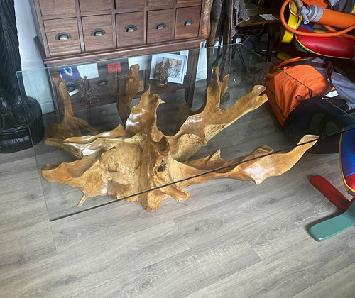 Glass top rustic - glass,