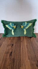 Beaded Parrot Cushion