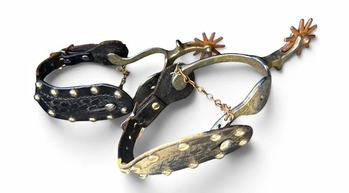 Antique western cowboy spurs - antique,
