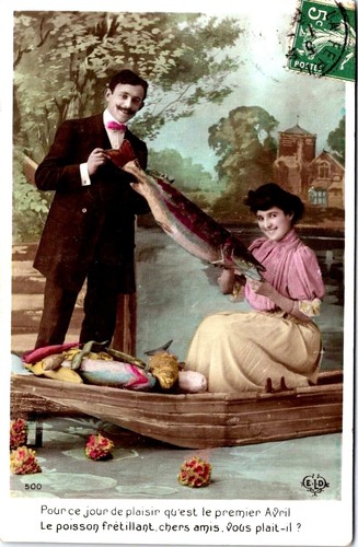 Postcard 1908 april 1st - postcard, 1st/april