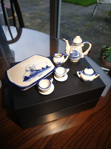 Vintage miniature tea set - vintage,