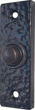 Reproduction Black Antique Door Chime Bell Push Button - Premium UK Quality