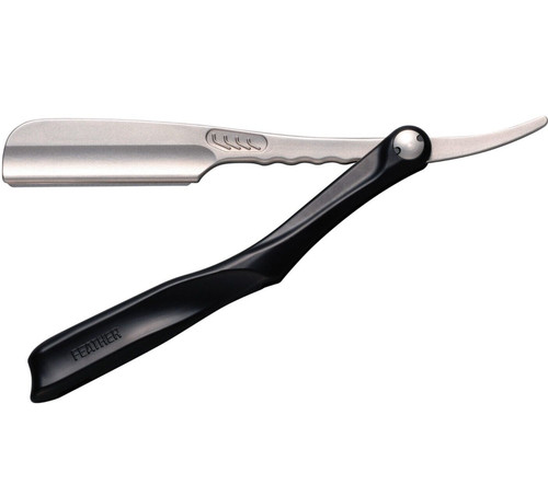 Feather black folding - black, ss