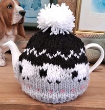 Hand Knitted Multi-Coloured Sheep Tea Cosy For A  Small Teapot (1 - 2 CUP)