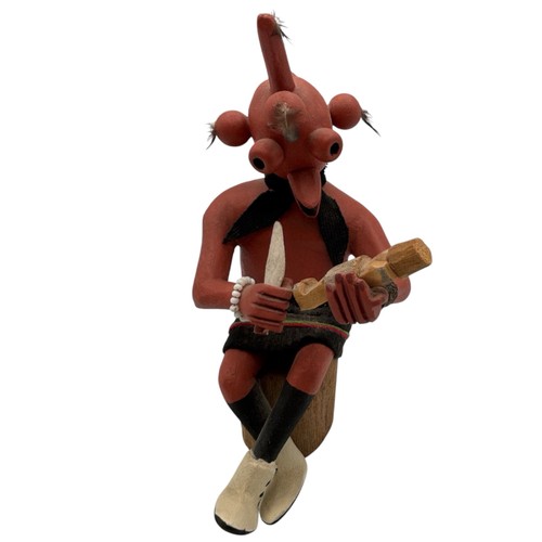 Hopi mudhead kachina doll - mudhead,