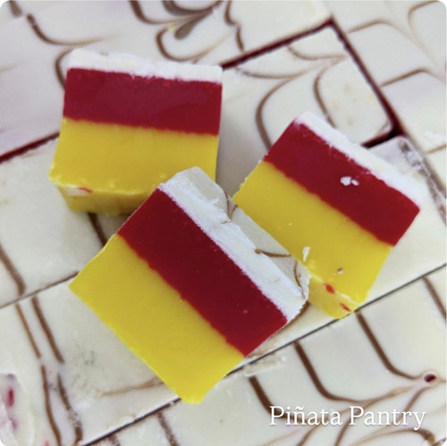 Cherry bakewell flavour fudge - cherry,