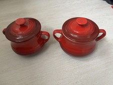 2 X Le Creuset Soup Bowls Bean