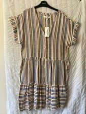 Next Linen Blend Tiered Multi