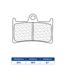 FRONT SINTERED BRAKE PADS XT ZE SUPER TENU 1200 2014-2020