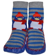 Penguin design baby moccasin - moccasin,