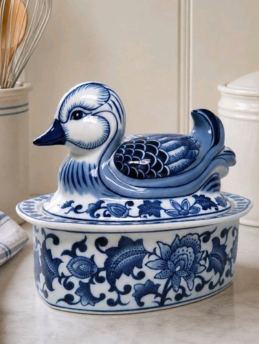 Vintage ceramic duck egg - ceramic,