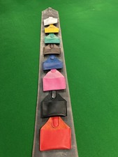 Leather Chalk Holder Pouch with Clip Chalk Holder Snooker Billiards Accessories