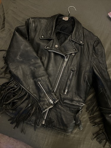 Vintage real leather - leather, jacket