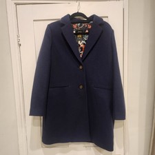 JOULES Tweed Coat UK 14 Wool