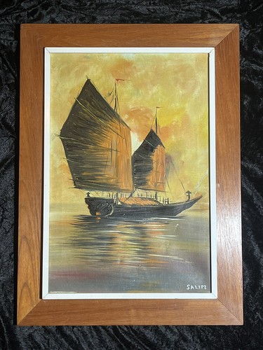 Mid century oil - oil, painting