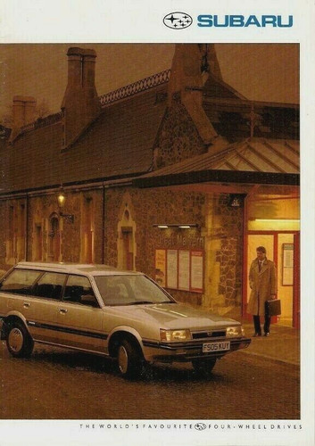 Subaru range 1989 - 1989, brochure