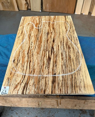 Spalted beech guitar top - spalted, /