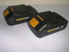 2 X  WORKZONE 18V LI-ION 1.5AH
