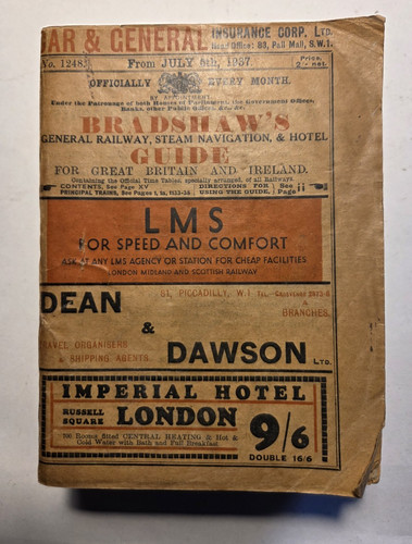 July 1937 original bradshaws - 1937,