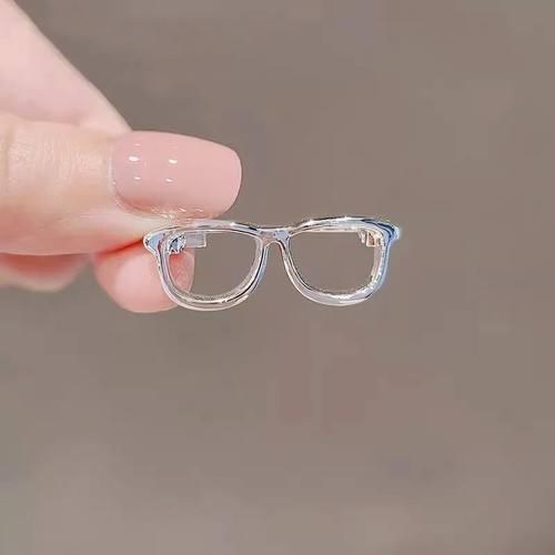 Mini glasses brooch pin - mini,