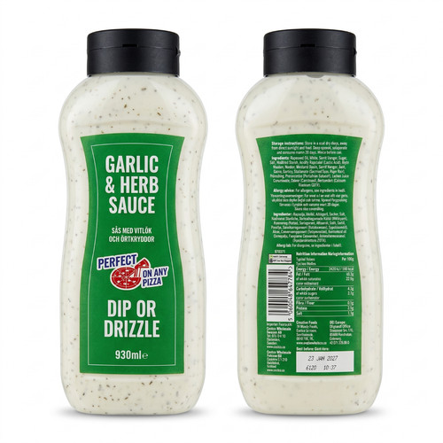 Garlic herb sauce 930ml - sauce, bbe