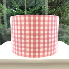 Lampshade Laura Ashley Pink Gingham Light shade Table Floor Ceiling HANDMADE