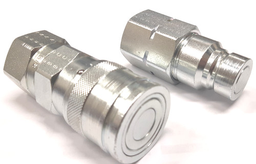 Flat face hydraulic quick - flat,