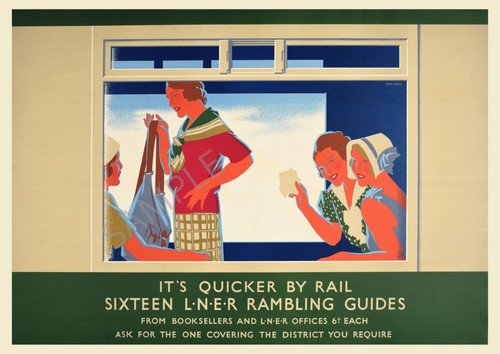 Vintage railway poster lner - vintage,