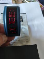 Black Dice. Curved Digital Watch. In Blue Colour. New Battery.