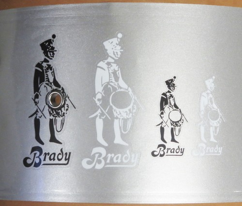 Drum badge decal brady - badge, drums