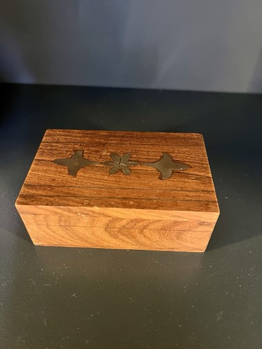 Vintage small wooden trinket - vintage,