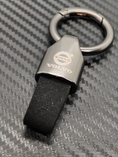 Volvo suede keyring black - suede,
