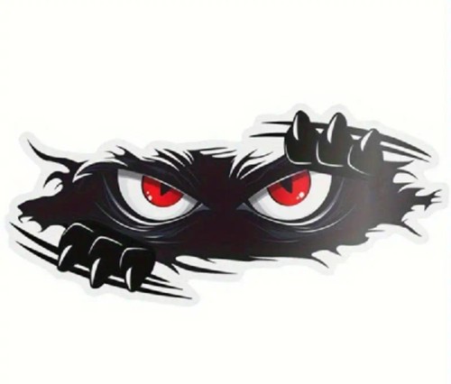 Funny peeking monster car - funny,