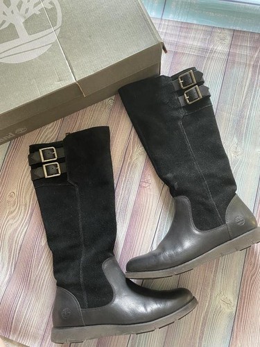 Women timberland boots black - boots,