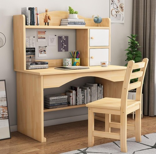 Solid wooden computer desk - wooden,