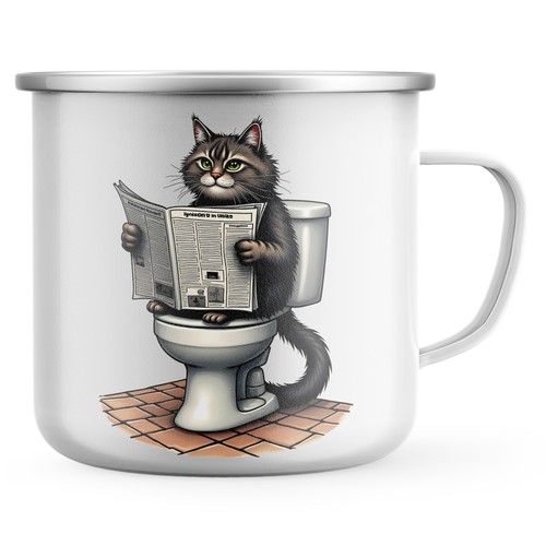Funny maine coon enamel mug - maine,