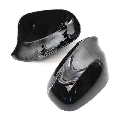 Gloss black side mirror cover - black,