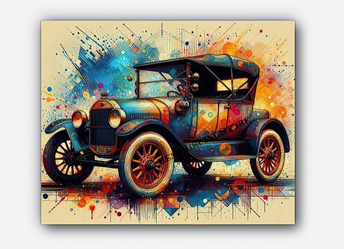 Vintage ford model car - model, "t"
