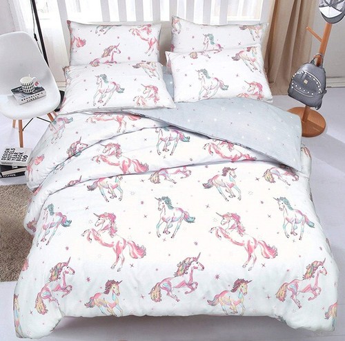 White sleepdown unicorn horse - sleepdown,