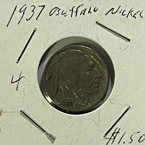 1937 buffalo nickel - 5c,