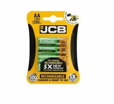 4 x JCB 1200 mAh AA Batteries
