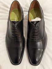 Oliver Sweeney Mens Souza Black Leather Oxford Shoes UK 8 BRAND NEW £279 RRP