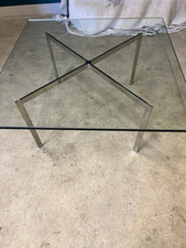 Barcelona Stainless & Glass Coffee Table  Mies van der rohe by Knoll